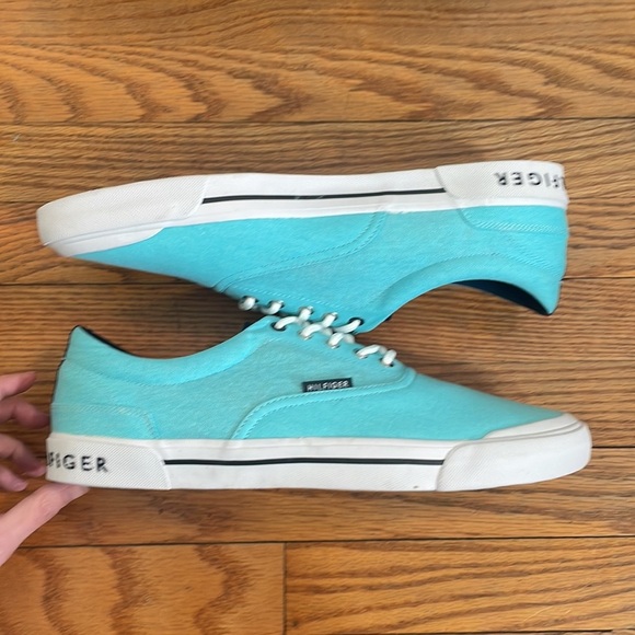 Tommy Hilfiger Casual Lace up Pallet Sneakers Light Blue Men's 13M - Picture 5 of 12